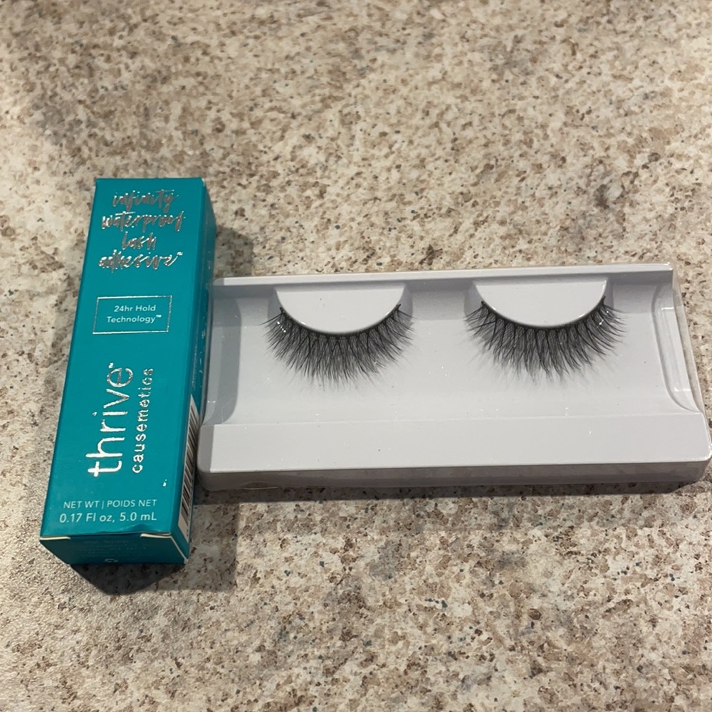 Brand New! Lashes with lash adhesive!
